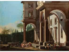 Detailabbildung:  Viviano Codazzi (1604 – 1670) und Filippi Lauri (1609 – 1694)