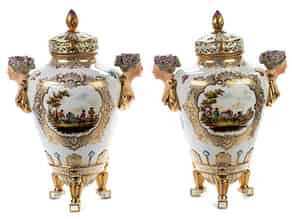 Detailabbildung:  Paar Potpourri-Vasen