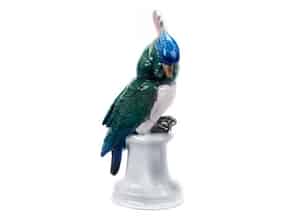 Detailabbildung:  Porzellanfigur eines Papageis, Karl Ens