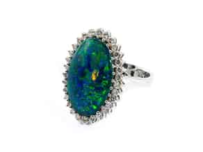 Detailabbildung:  Opal-Diamantring