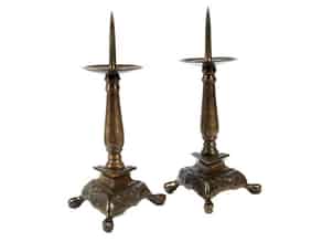 Detail images:  Ein Paar barocke Kerzenstöcke
