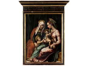 Detail images:  Vincenzo Tamagni, 1492 San Gimignano, Italien – um 1530 ebenda 