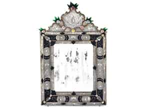 Detail images:  Murano-Glasspiegel mit Blütendekor