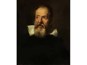 Detail images:  Portraitbildnis des Astronomen Galileo Galilei (1564 – 1641)