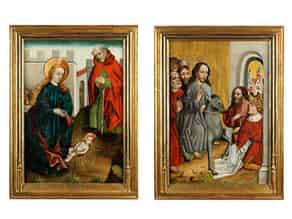 Detail images:  Paar Altartafeln des 15. Jahrhunderts 