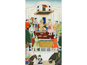 Detail images:  Indische Miniaturmalerei