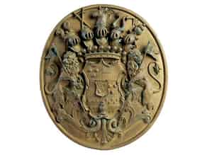 Detail images:  Wappentafel mit Wappen der Grafen von Gronsfeld-Diepenbroick zu Limpurg-Sontheim