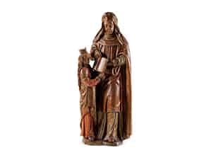 Detail images:  Figurengruppe der Heiligen Anna mit der jugendlichen Maria