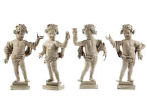 Detail images:  Gruppe von vier zusammengehörigen Puttenfiguren