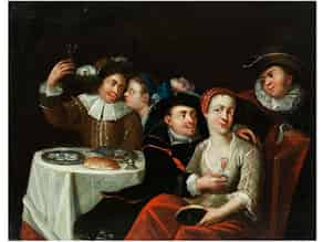 Detailabbildung:  Flämischer Maler des 17. Jahrhunderts, in Art der Zusammenwirkung von Pieter Brueghel d.J. (um 1564 – 1637/38) und Peeter van Avont (1600 – 1652)