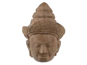 Detail images:  Kopf eines Vishnu