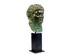 Detailabbildung:  Bronzekopf des Kaisers Nero