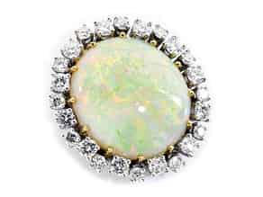 Detailabbildung:  Opal-Diamantanhänger