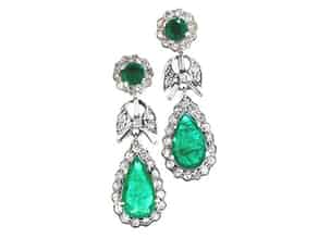 Detail images:  Smaragd-Diamantohrhänger