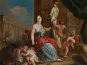 Detail images:  Louis Gabriel Blanchet, 1705 Paris – 1772 Rom