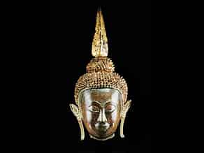 Detail images:  Selten feiner Buddhakopf
