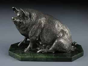 Detailabbildung:  Schwein aus Silber