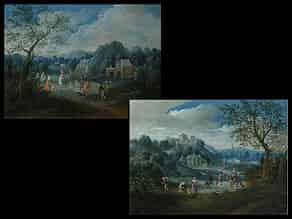 Detail images:  Peter (Pierre) van Bredael, 1629 Antwerpen - 1719 