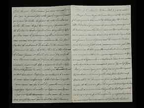 Detailabbildung:  Brief Nr. 42 der Korrespondenz des Zaren Alexander II. von Russland an Ekaterina Dolorukaya (der späteren Prinzessin Jurjewskaya) in französischer Sprache. 