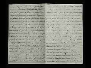 Detailabbildung:  Brief Nr. 47 der Korrespondenz des Zaren Alexander II. von Russland an Ekaterina Dolorukaya (der späteren Prinzessin Jurjewskaya) in französischer Sprache. 