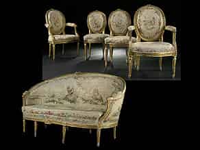 Detail images:  Louis XVI - Sitzgarnitur