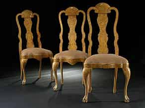 Detail images:  Satz von drei holländischen Stühlen. 