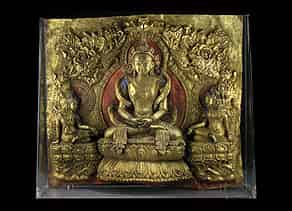 Detail images:  Tibetanische Buddha-Figurengruppe