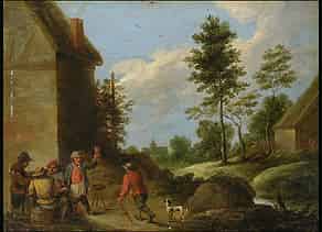 Detailabbildung:  Maler des 17. Jahrhunderts, in der Art Teniers