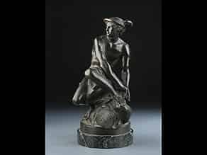 Detailabbildung:  Bronzefigur, Guss nach Modell von Tigalle