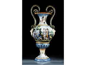Detail images:  Italienische Majolika-Vase