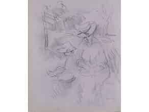 Detailabbildung:  Pierre-Auguste Renoir, 1841 Limoges - 1919 Cagnes, bedeutender französischer Maler des Impressionismus