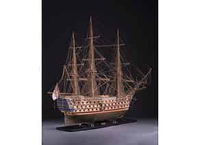 Detailabbildung:  Holzmodell eines Schiffes