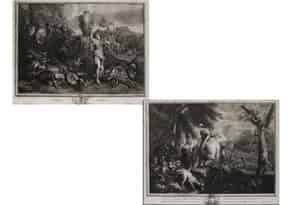 Detail images:  Paar Kupferstiche des 18. Jahrhunderts