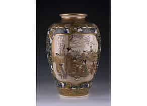 Detailabbildung:  Japanische Vase der Meiji-Periode