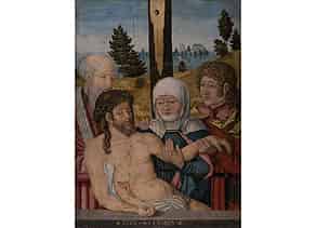 Detailabbildung:  Maler des beginnenden 16. Jahrhunderts nach Art des Meisters W. S. mit dem Malteserkreuz