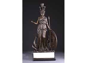 Detailabbildung:  Bronzefigur der Göttin Athena