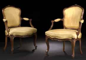 Detailabbildung:  Paar Louis XV-Sessel