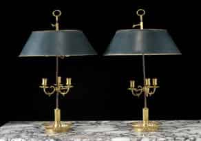 Detail images:  Paar Empire-Tischlampen
