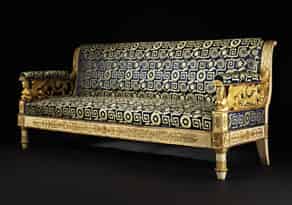 Detailabbildung:  Großes, höfisches Empire-Sofa