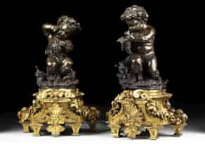 Detailabbildung:  Paar Bronzefiguren