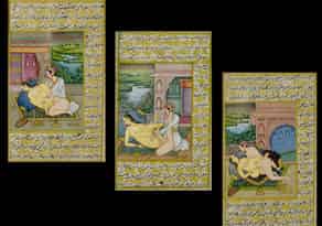 Detailabbildung:  Drei indische Miniaturen