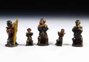 Detailabbildung:  Miniatur-Figurengruppe “Das Hofkonzert”