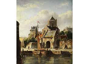 Detailabbildung:  Adrianus Eversen, 1818 Amsterdam - 1897 Delft
