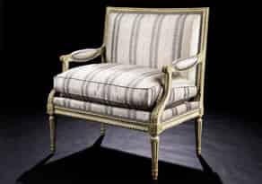 Detailabbildung:  Breiter, gefasster Louis XVI-Sessel