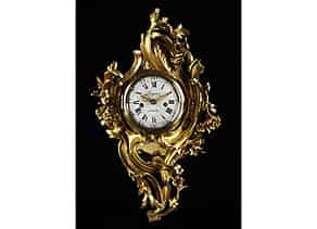Detailabbildung:  Louis XV-Kartelluhr des Uhrmachermeisters Roque, Paris