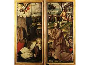 Detail images:  Zwei gotische Tafelbilder