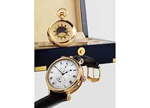 Detail images:  Herrentaschenuhr “Half Hunter”, signiert “Chas Frodsham, AD Fmsz” (umgebaut auf eine Armbanduhr)