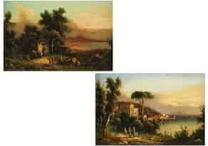 Detailabbildung:  Italienischer Maler des 19. Jahrhunderts, Scuola di Posillipo