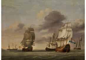 Detailabbildung:  Holländischer Marinemaler des 18. Jahrhunderts