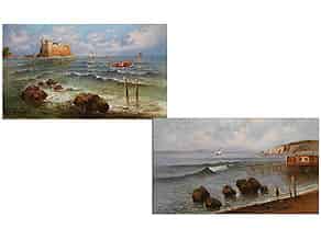 Detail images:  Raimondo Scoppa, 1820 Neapel, Schüler von Smargiassi. Bilder seiner Hand im königlichen Schloss in Caserta sowie im Palazzo Reale in Neapel.